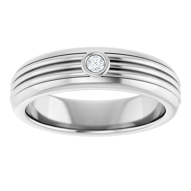 .06 CTW Natural Diamond Mens Band