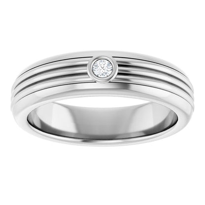 .06 CTW Natural Diamond Mens Band