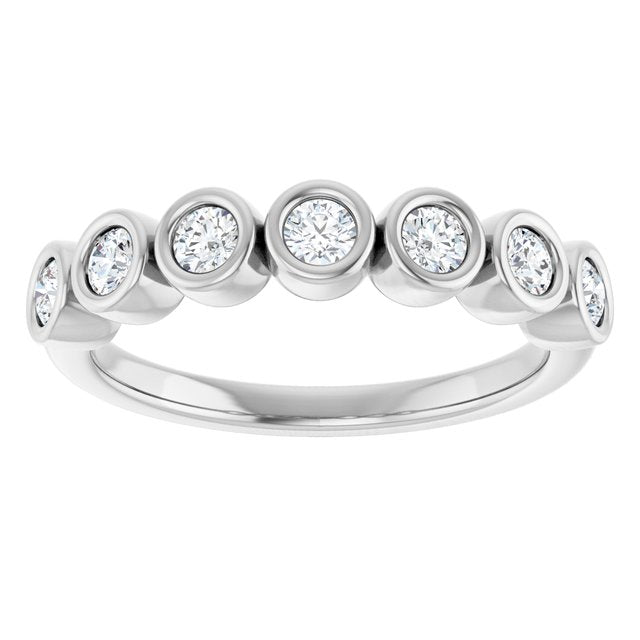 3/8 CTW Natural Diamond Anniversary Band, 4 mm