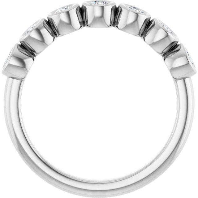 3/8 CTW Natural Diamond Anniversary Band, 4 mm
