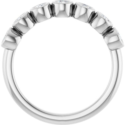 3/8 CTW Natural Diamond Anniversary Band, 4 mm
