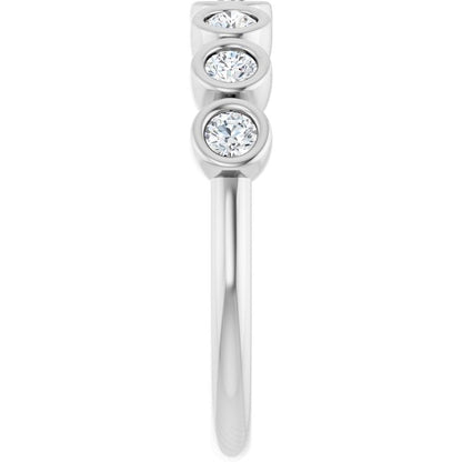 3/8 CTW Natural Diamond Anniversary Band, 4 mm