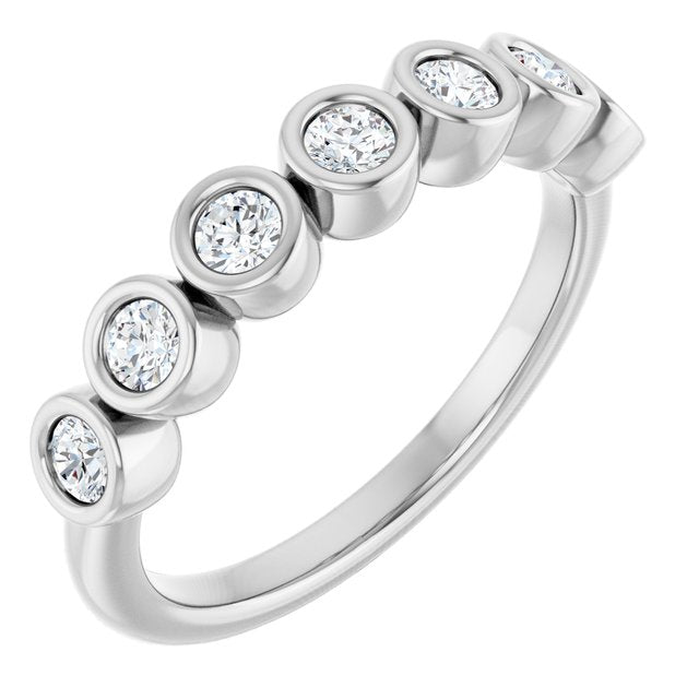 3/8 CTW Natural Diamond Anniversary Band, 4 mm
