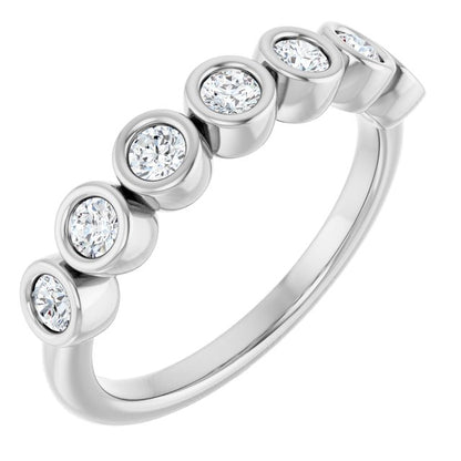3/8 CTW Natural Diamond Anniversary Band, 4 mm