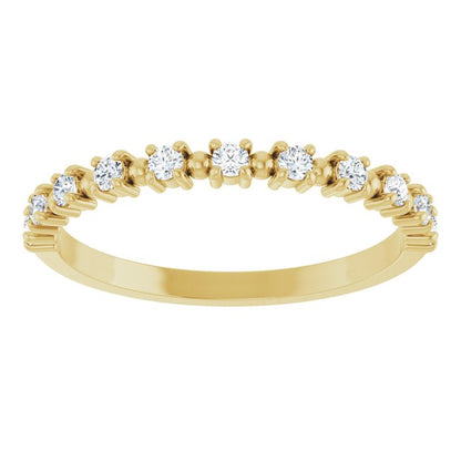 14K Yellow Gold 1/5 CTW Natural Diamond Anniversary Band