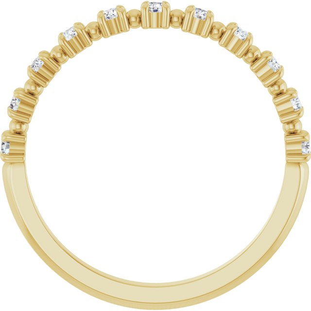 14K Yellow Gold 1/5 CTW Natural Diamond Anniversary Band