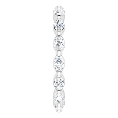 3/4 CTW Natural Diamond Eternity Band, 2.15 mm, Style 2