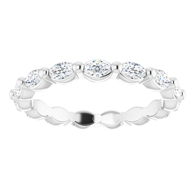 3/4 CTW Natural Diamond Eternity Band, 2.15 mm, Style 2