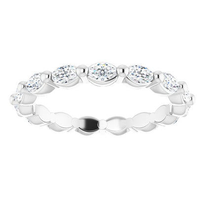 3/4 CTW Natural Diamond Eternity Band, 2.15 mm, Style 2
