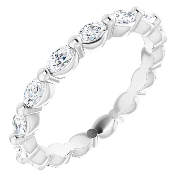 3/4 CTW Natural Diamond Eternity Band, 2.15 mm, Style 2