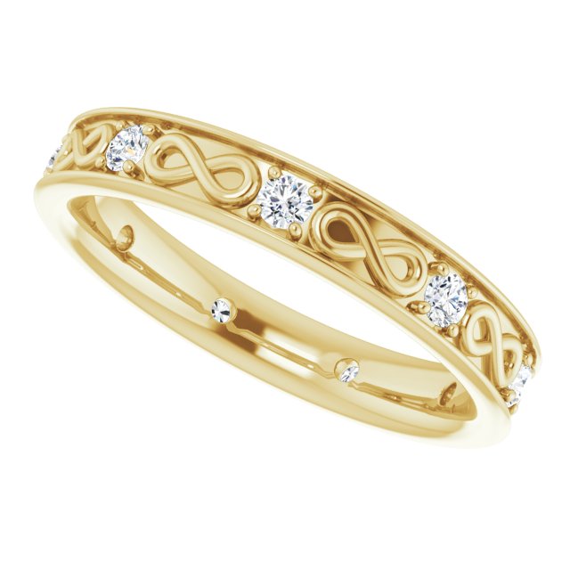 1/2 CTW Natural Diamond Band, 3.9 mm