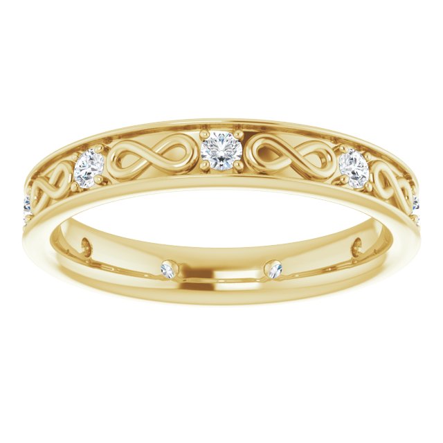 1/2 CTW Natural Diamond Band, 3.9 mm