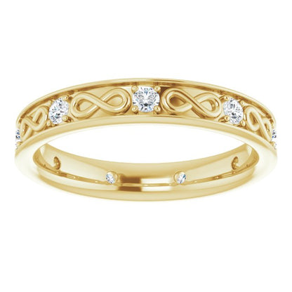 1/2 CTW Natural Diamond Band, 3.9 mm