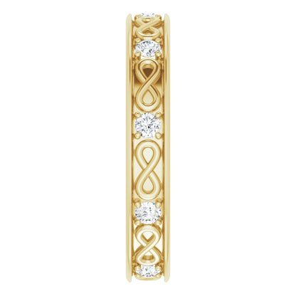 1/2 CTW Natural Diamond Band, 3.9 mm