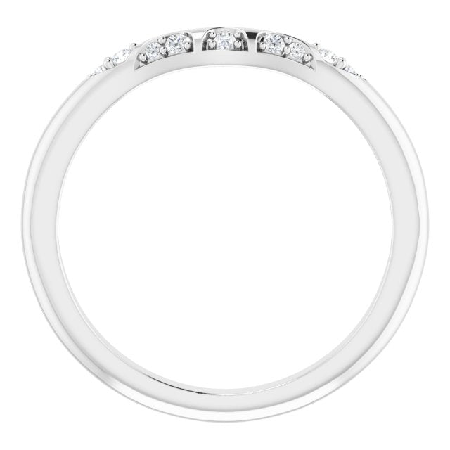 .07 CTW Natural Diamond Matching Band, 2.2 mm