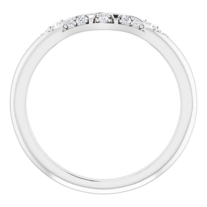 .07 CTW Natural Diamond Matching Band, 2.2 mm