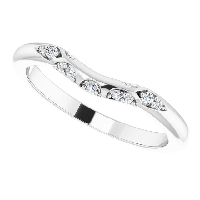 .07 CTW Natural Diamond Matching Band, 2.2 mm