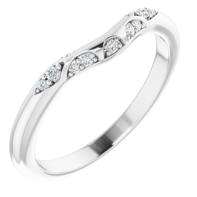 .07 CTW Natural Diamond Matching Band, 2.2 mm