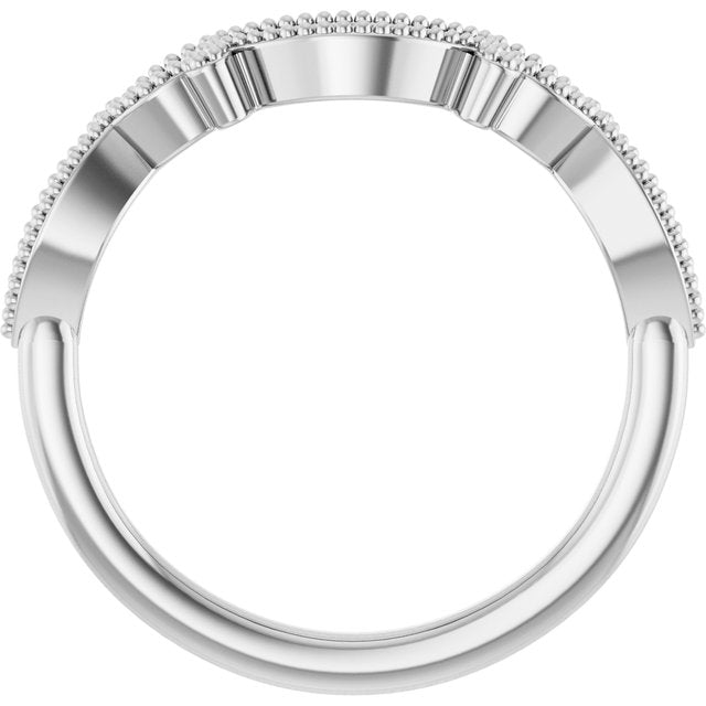 .08 CTW Natural Diamond Contour Band, 4.65 mm