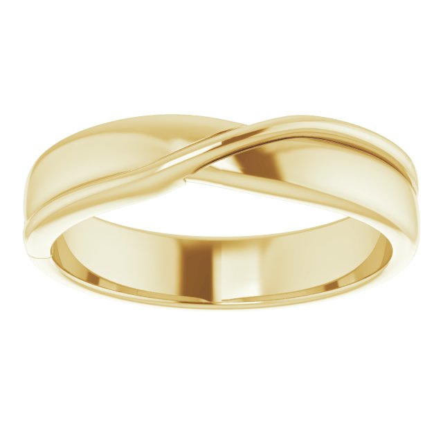 Criss-Cross Half Round Band