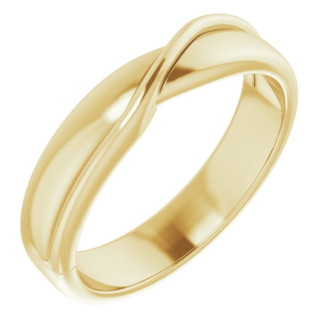 Criss-Cross Half Round Band