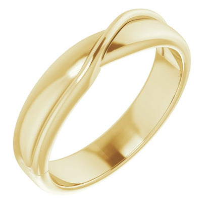 Criss-Cross Half Round Band