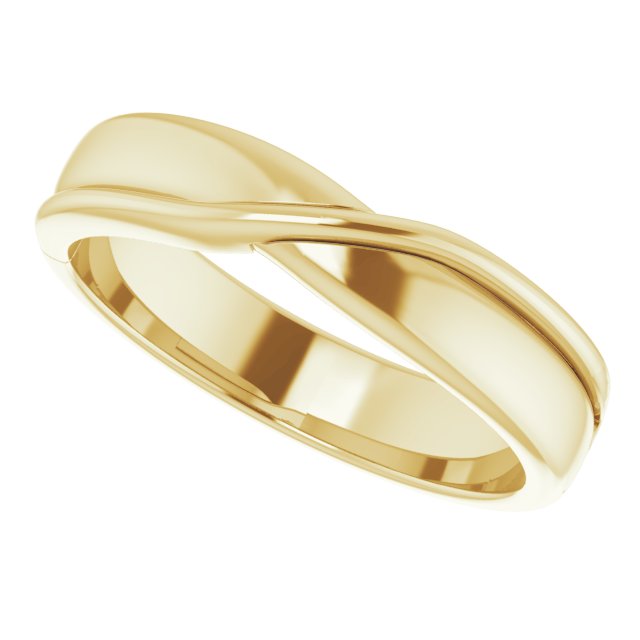 Criss-Cross Half Round Band
