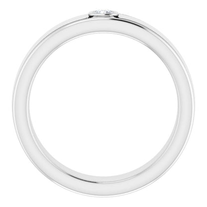 1/10 CTW Natural Diamond Band, 6.29 mm