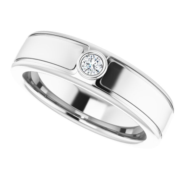 1/10 CTW Natural Diamond Band, 6.29 mm