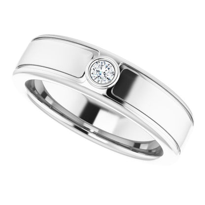 1/10 CTW Natural Diamond Band, 6.29 mm