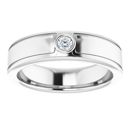 1/10 CTW Natural Diamond Band, 6.29 mm