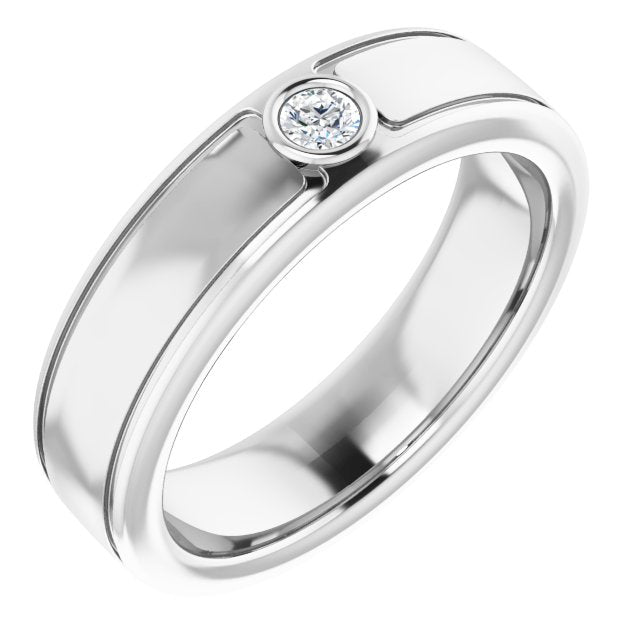1/10 CTW Natural Diamond Band, 6.29 mm