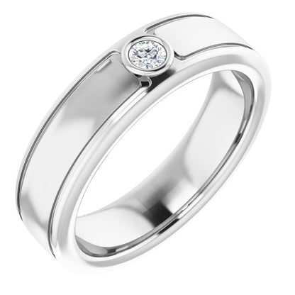 1/10 CTW Natural Diamond Band, 6.29 mm