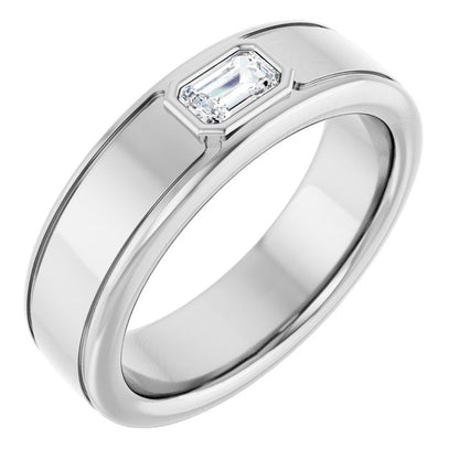 3/8 CTW Natural Diamond Band, 6.52 mm