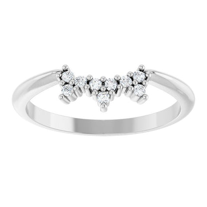.08 CTW Natural Diamond Contour Band, 6 x 5.15 mm