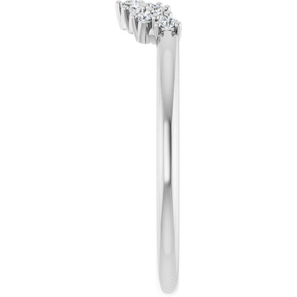 1/10 CTW Natural Diamond Contour Band, 2.05 mm