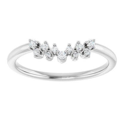 1/10 CTW Natural Diamond Contour Band, 2.05 mm
