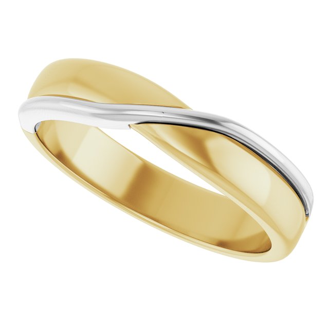 Criss-Cross Half Round Band