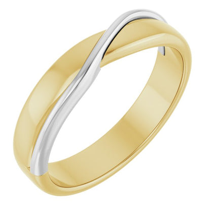 Criss-Cross Half Round Band
