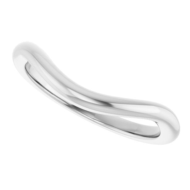 Platinum Band for 9 x 7 mm Emerald Ring