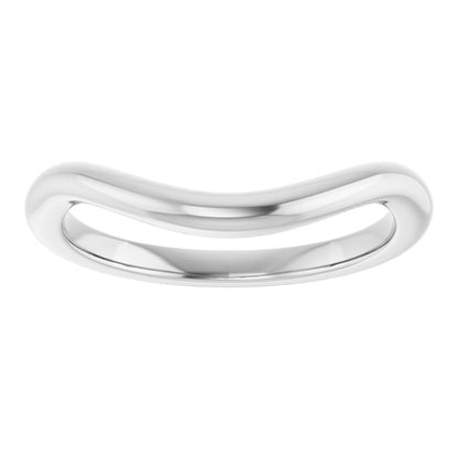 Platinum Band for 9 x 7 mm Emerald Ring