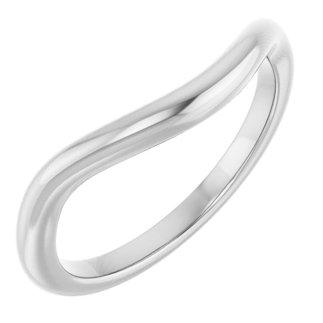 Platinum Band for 9 x 7 mm Emerald Ring