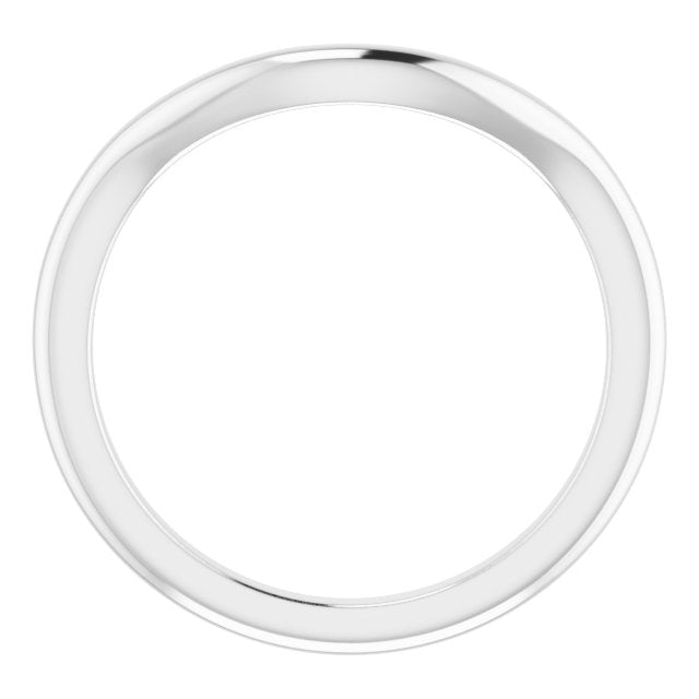 Band for 8 x 6 mm Emerald Ring