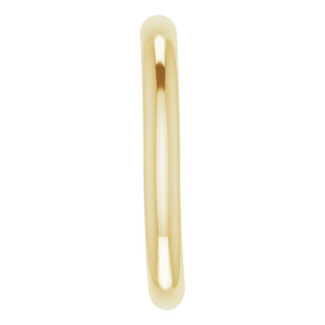 14K Yellow Gold Band for 10 x 8 mm Emerald Ring