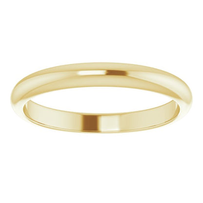 14K Yellow Gold Band for 10 x 8 mm Emerald Ring