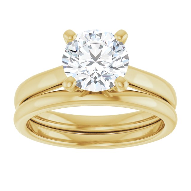1 1/2 CTW Lab-Grown Diamond Engagement Ring, 7.3 mm