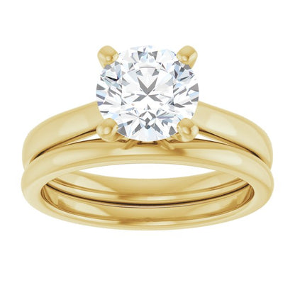 1 1/2 CTW Lab-Grown Diamond Engagement Ring, 7.3 mm