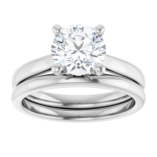1 1/2 CTW Lab-Grown Diamond Engagement Ring, 7.3 mm
