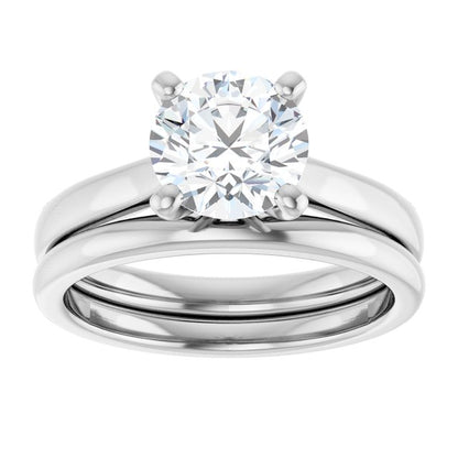 1 1/2 CTW Lab-Grown Diamond Engagement Ring, 7.3 mm
