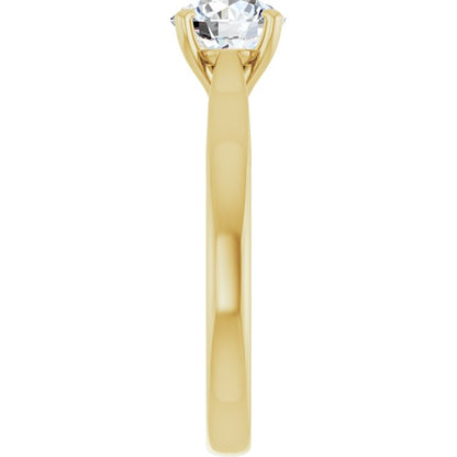 1 CTW Lab-Grown Diamond Engagement Ring, 6.09 mm